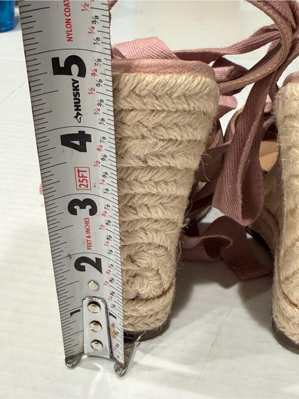 Steve Madden Blush Barre Espadrille Ankle Tie Wedge Sandals - Picture 7 of 8